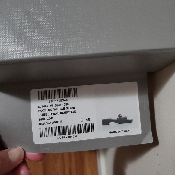 Balenciaga BB pool wedge slides - Picture 9 of 11